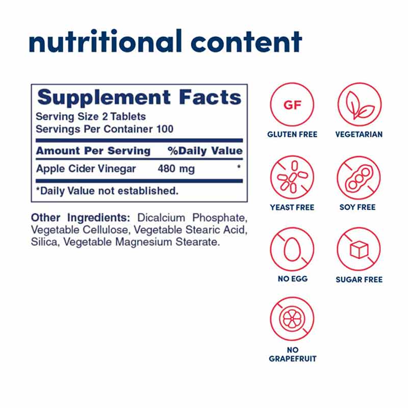 Apple Cider Vinegar Tablets, by American Health, image #2