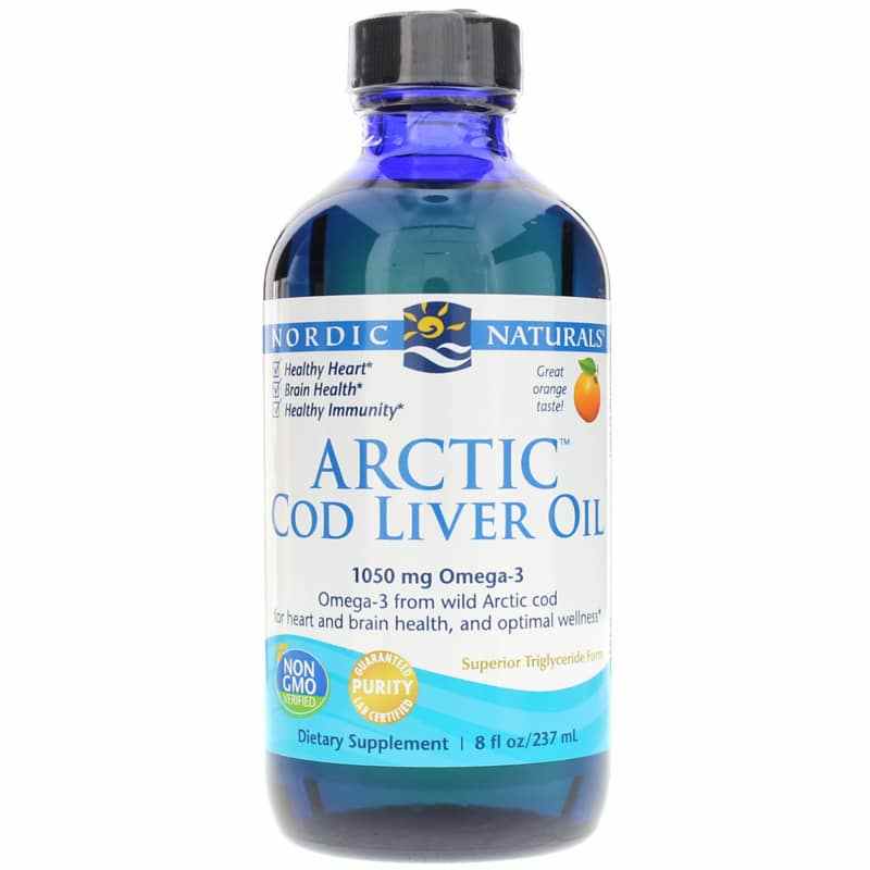 Arctic Cod Liver Oil, Orange, 8 Oz, by Nordic Naturals