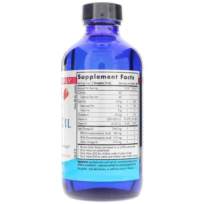 Arctic Cod Liver Oil, Strawberry, 8 Oz, by Nordic Naturals, image #2