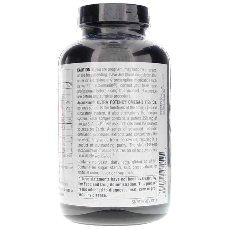 ArcticPure Omega-3 Fish Oil 850 Mg, 120 Softgels, by Source Naturals, image #3
