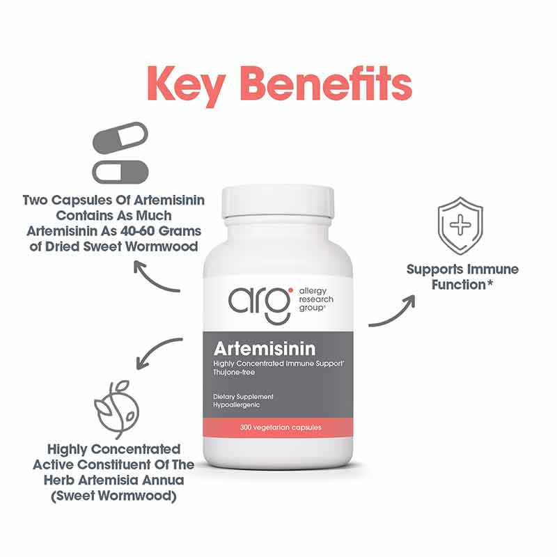 Artemisinin, 300 Veg Capsules, by Allergy Research Group, image #3