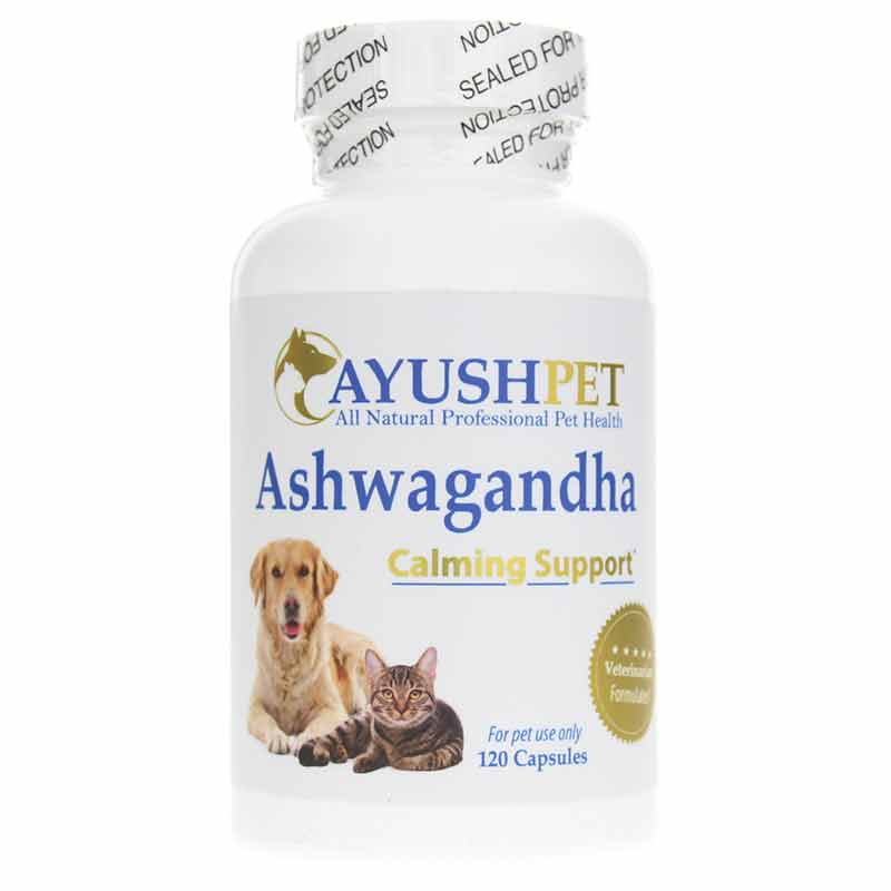 Ashwagandha Calming Support Capsules for Cats & Dogs, Ayush Herbs ...