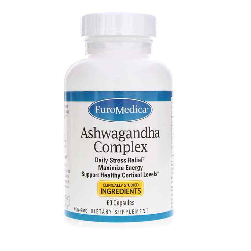 Ashwagandha Complex, 60 Capsules, by EuroMedica