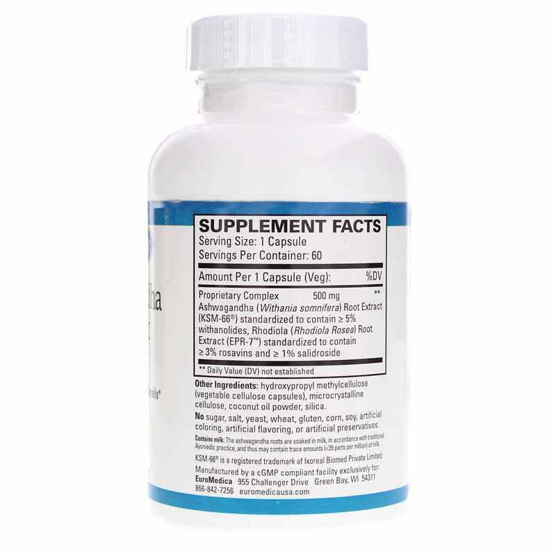 Ashwagandha Complex, 60 Capsules, by EuroMedica, image #2