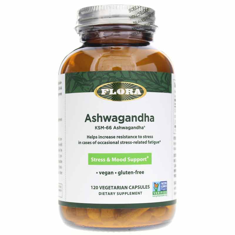 Ashwagandha KSM-66, 120 Veg Capsules, by Flora
