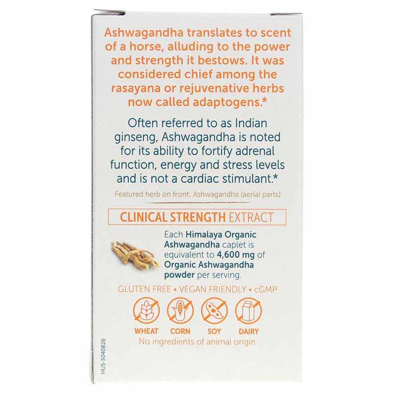 Ashwagandha Organic, 90 Caplets, by Himalaya, image #3