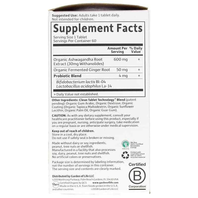 Ashwagandha Stress & Mood, by Garden of Life mykind Organics, image #2