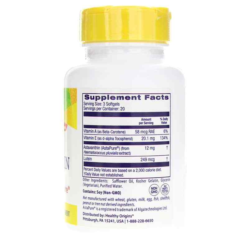 Astaxanthin 4 Mg, 60 Softgels, by Healthy Origins, image #2