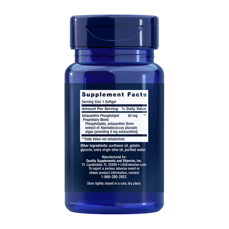 Astaxanthin 4 Mg with Phospholipids, by Life Extension, image #2