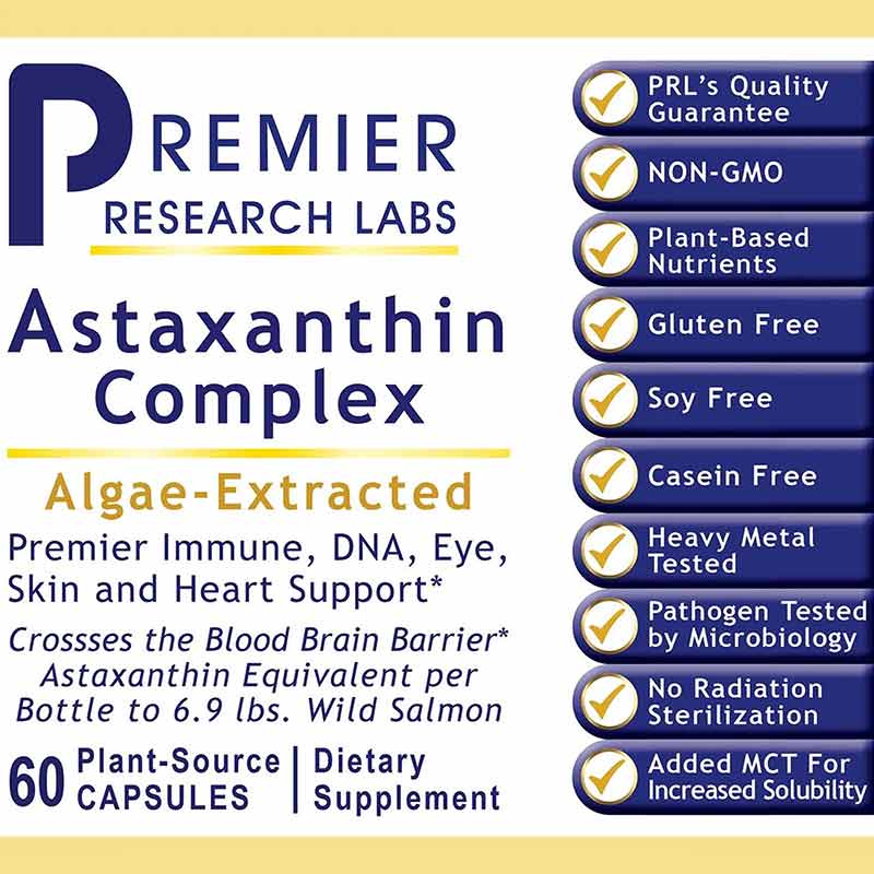 Astaxanthin Complex Algae Extracted, by Premier Research Labs, image #2