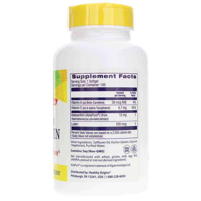 Astaxanthin Triple Strength 12 Mg, 150 Softgels, by Healthy Origins, image #2