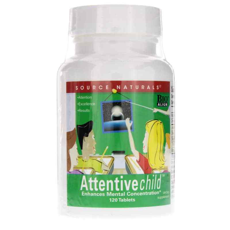 Attentive Child Tablets, by Source Naturals
