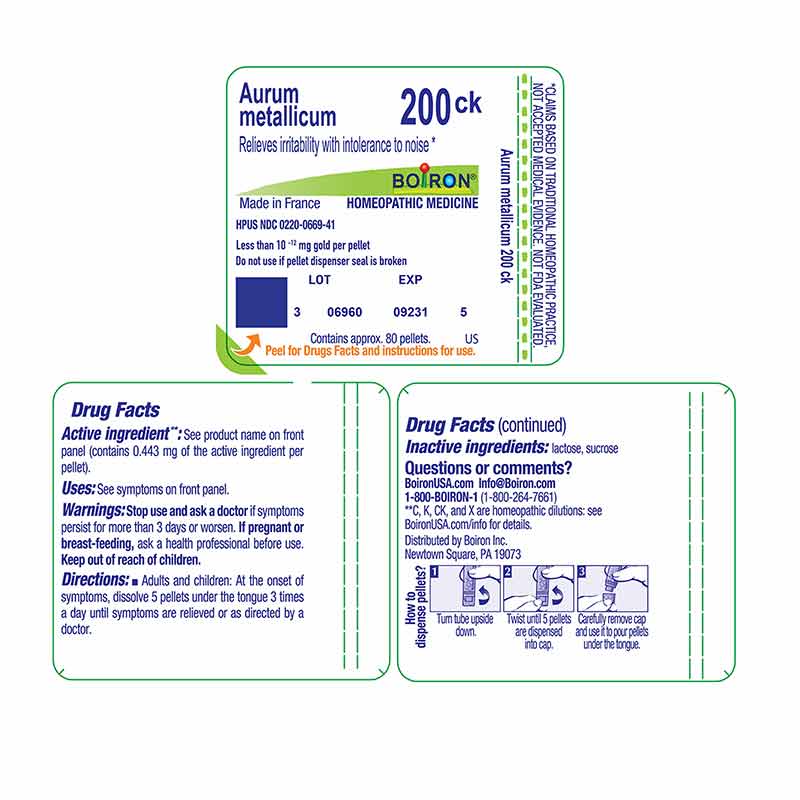 Aurum Metallicum 200CK, by Boiron, image #2