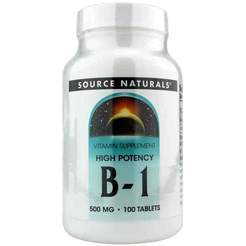 B-1 500 Mg, by Source Naturals