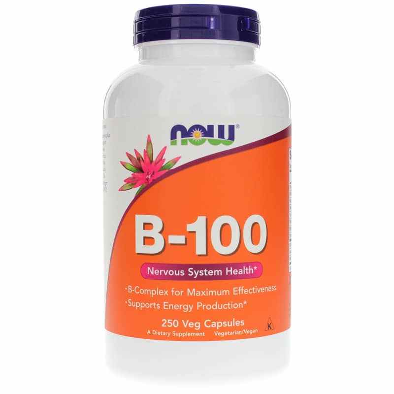 B-100, 250 Veg Capsules, by NOW Foods