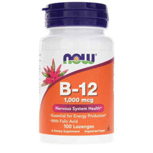 B-12 1000 Mcg, 100 Lozenges, by NOW Foods