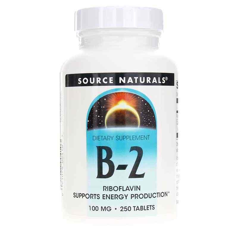 B-2 Riboflavin 100 Mg, by Source Naturals