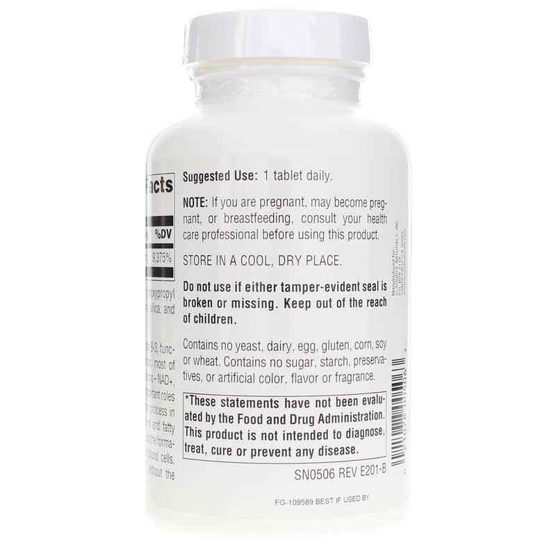 B-3 Niacinamide 1500 Mg, 100 Tablets, by Source Naturals, image #3