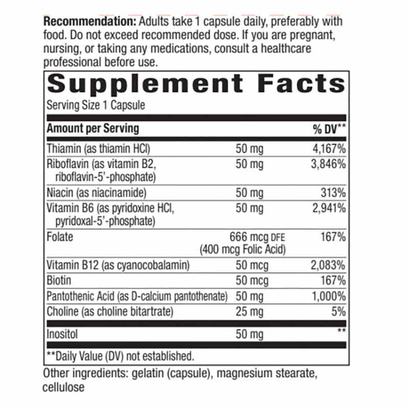 B-50 Complex, 100 Capsules, by Natures Way, image #2