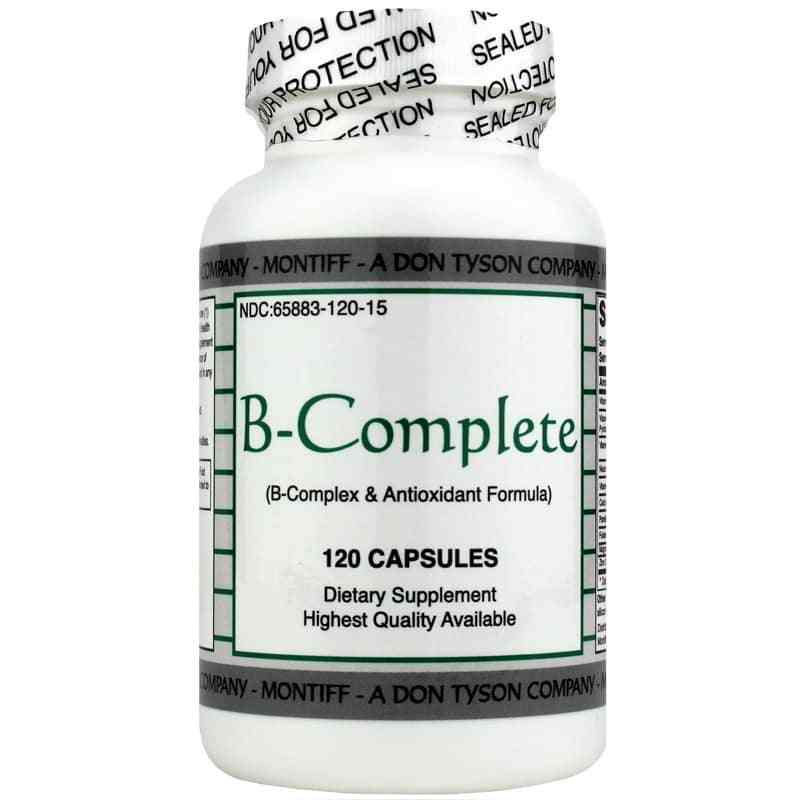 B-Complete B-Complex & Antioxidant Formula, 120 Capsules, by Montiff