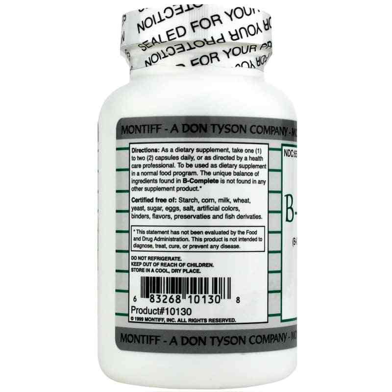 B-Complete B-Complex & Antioxidant Formula, 120 Capsules, by Montiff, image #3