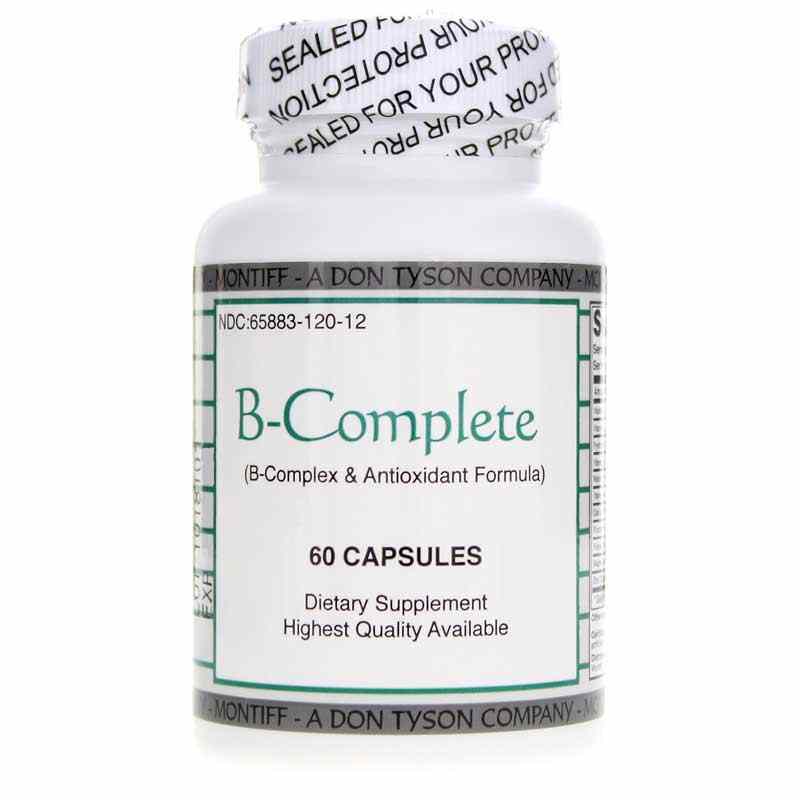 B-Complete B-Complex & Antioxidant Formula, 60 Capsules, by Montiff