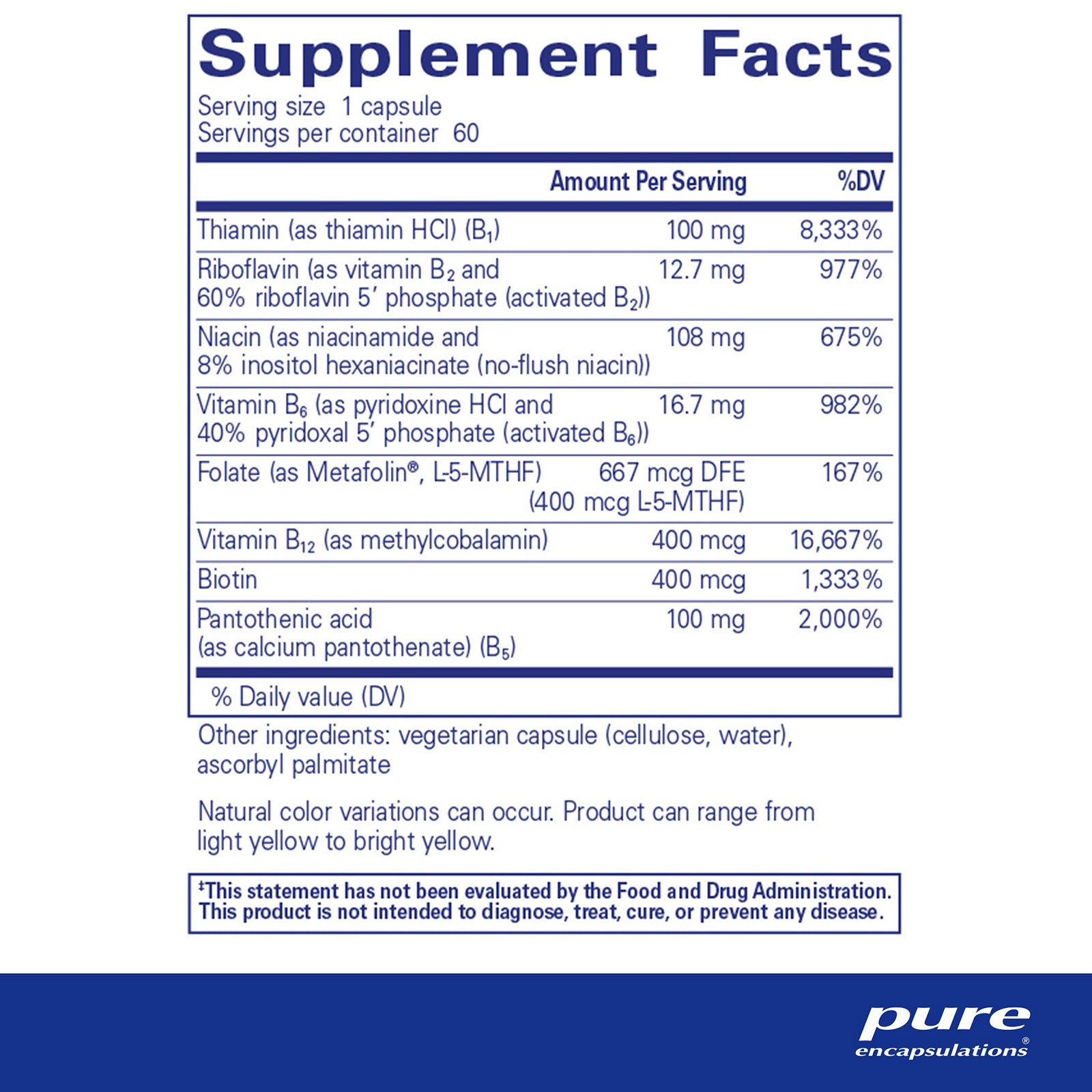 B-Complex Plus, by Pure Encapsulations