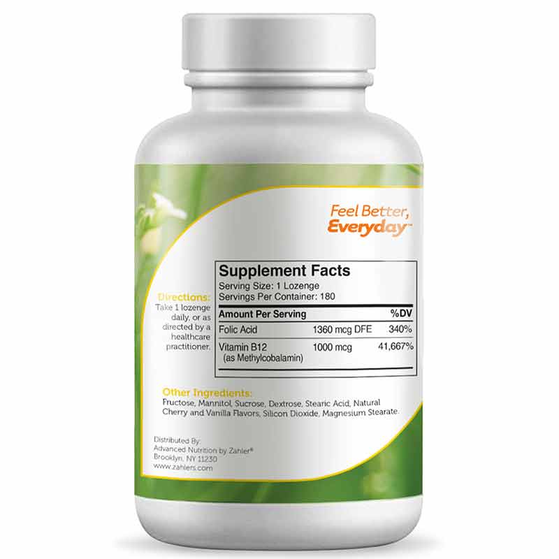 B12 Energizer, 180 Lozenges, by Zahler, image #2