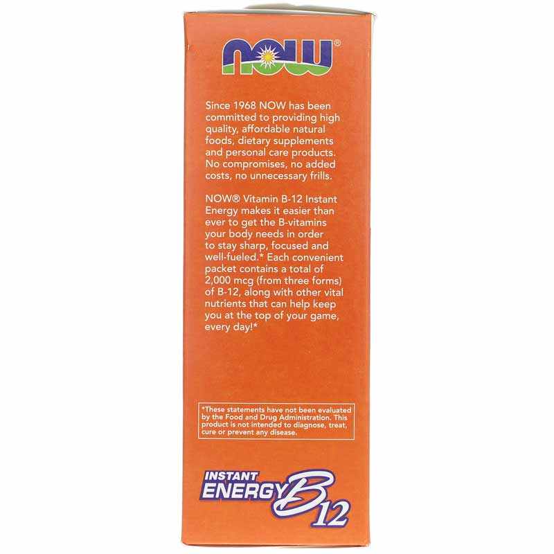 B12 Instant Energy, by NOW Foods, image #4