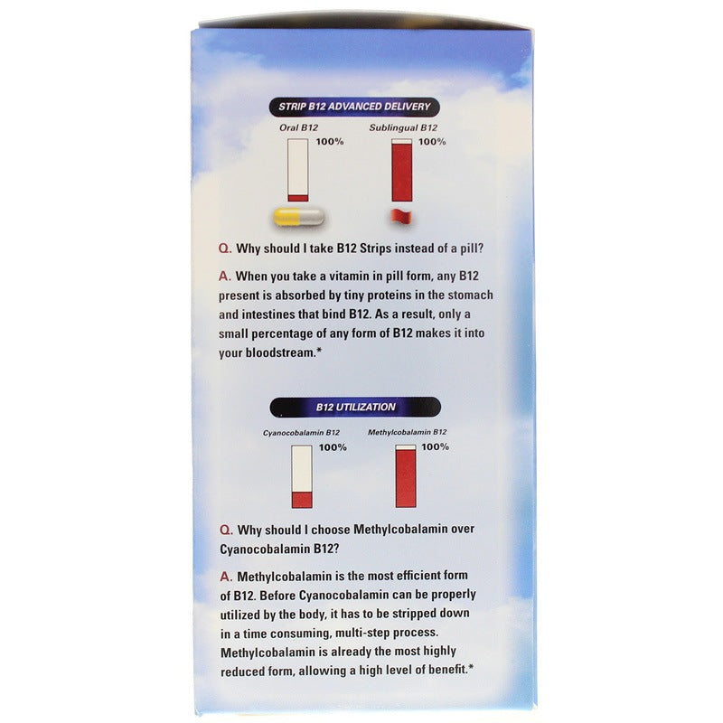 B12 Strips 2000 Mcg, 30 Strips, by Essential Source, image #2