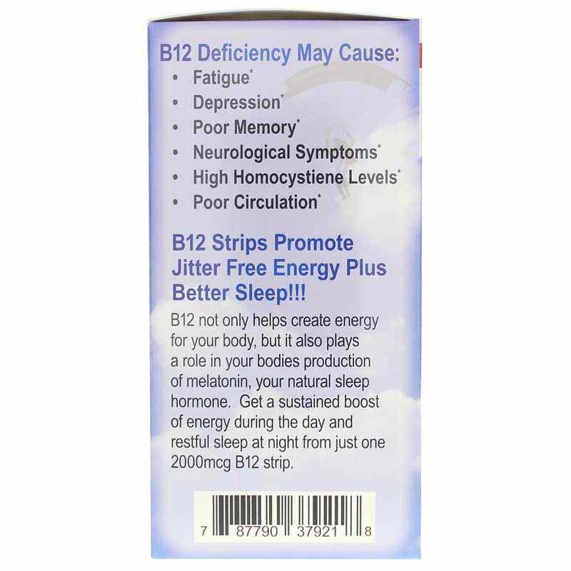 B12 Strips 2000 Mcg, 90 Strips, by Essential Source, image #4