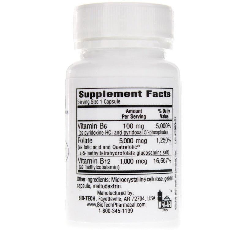 B6-Folic Acid, by Bio-Tech Pharmacal, image #2