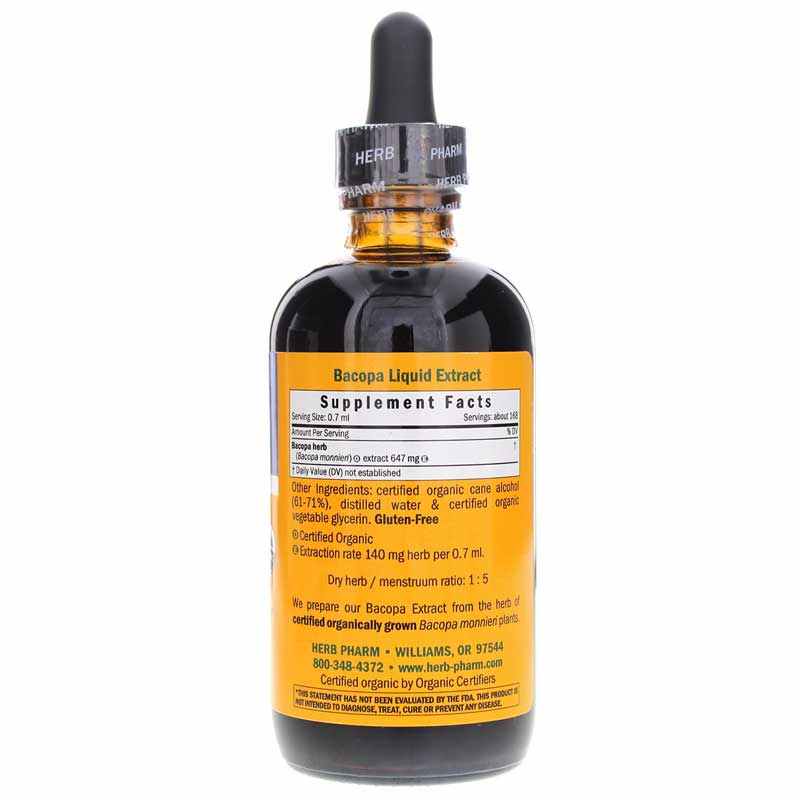 Bacopa Extract, 4 Oz, by Herb Pharm, image #2