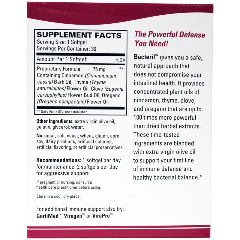 Bacteril Immune System Support, by Terry Naturally, image #2