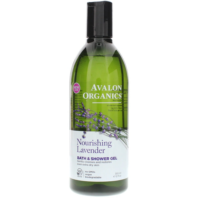 Bath & Shower Gel, Lavender, 12 Oz, by Avalon Organics