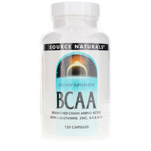 BCAA Branched-Chain Amino Acids, 120 Capsules, by Source Naturals