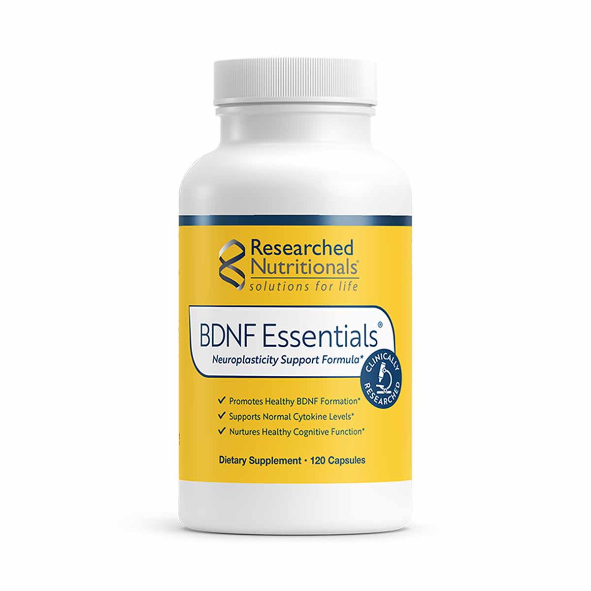 BDNF Essentials Neuroplasticity Support, 120 Capsules, by Researched Nutritionals