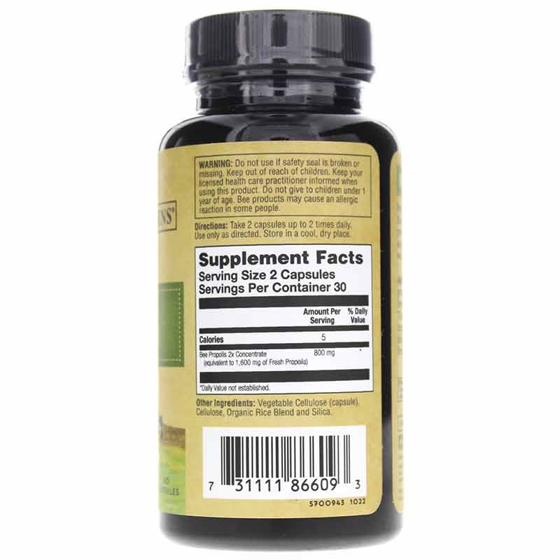 Bee Propolis, 60 Capsules, by Honey Gardens, image #2