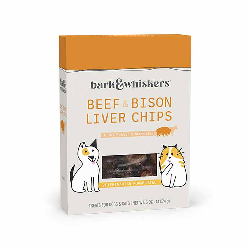 Beef & Bison Liver Chips for Dogs & Cats, by Dr. Mercola