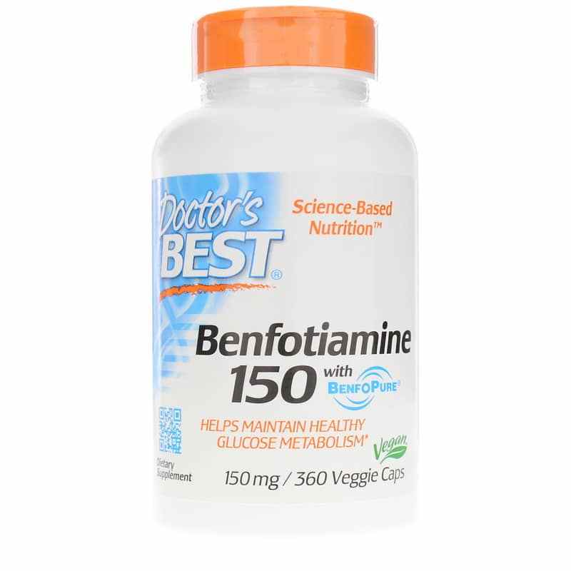Benfotiamine 150 Mg, 360 Veg Capsules, by Doctors Best