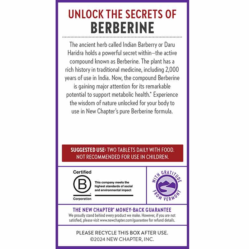 Berberine 1000 Mg, by New Chapter, image #3