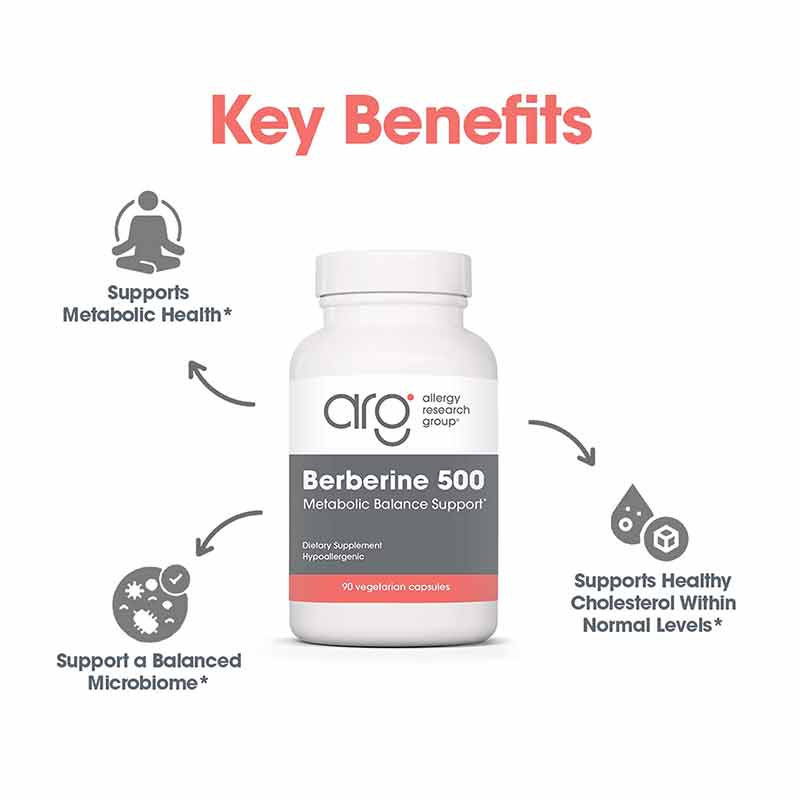Berberine 500 Metabolic Balance, by Allergy Research Group, image #5