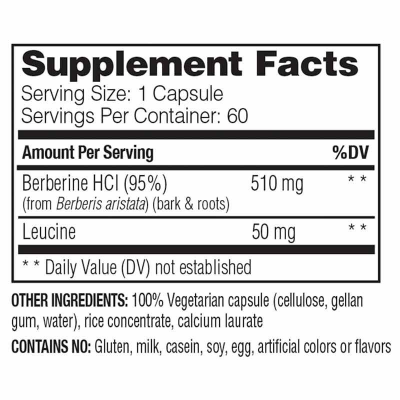 Berberine from Barberry, 60 Capsules, by Enzymedica, image #2