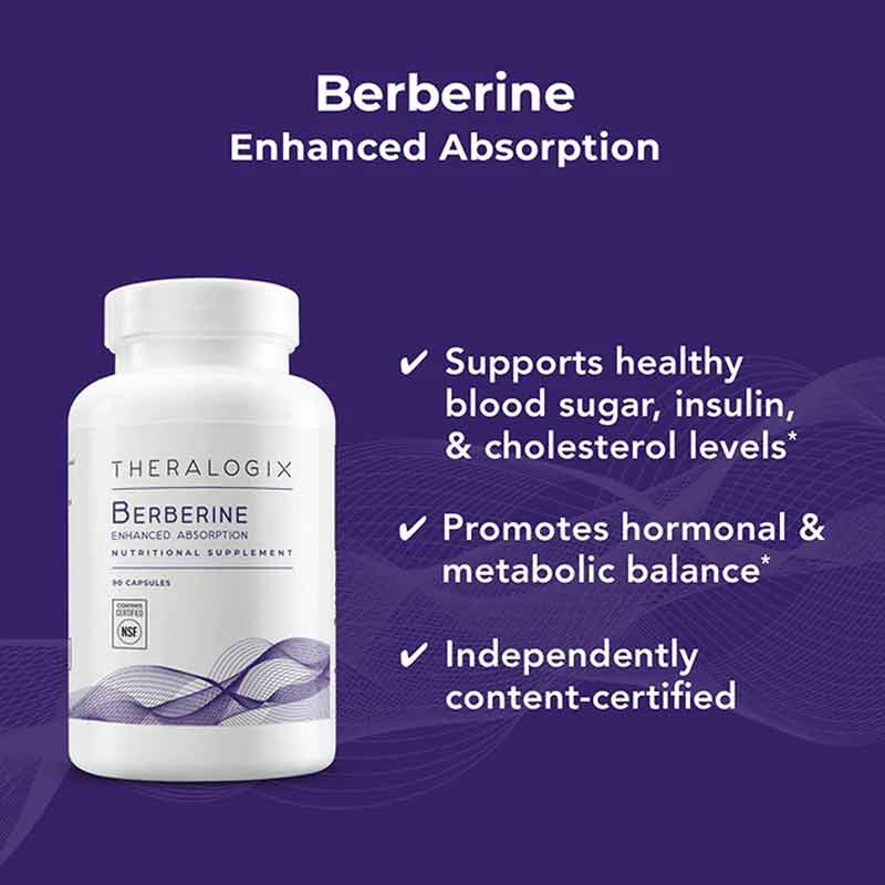 Berberine Enhanced Absorption, 90 Capsules, by Theralogix, image #2