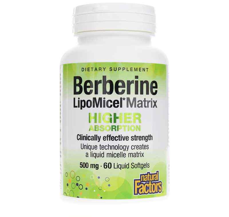 Berberine LipoMicel Matrix, 60 Liquid Softgels, by Natural Factors