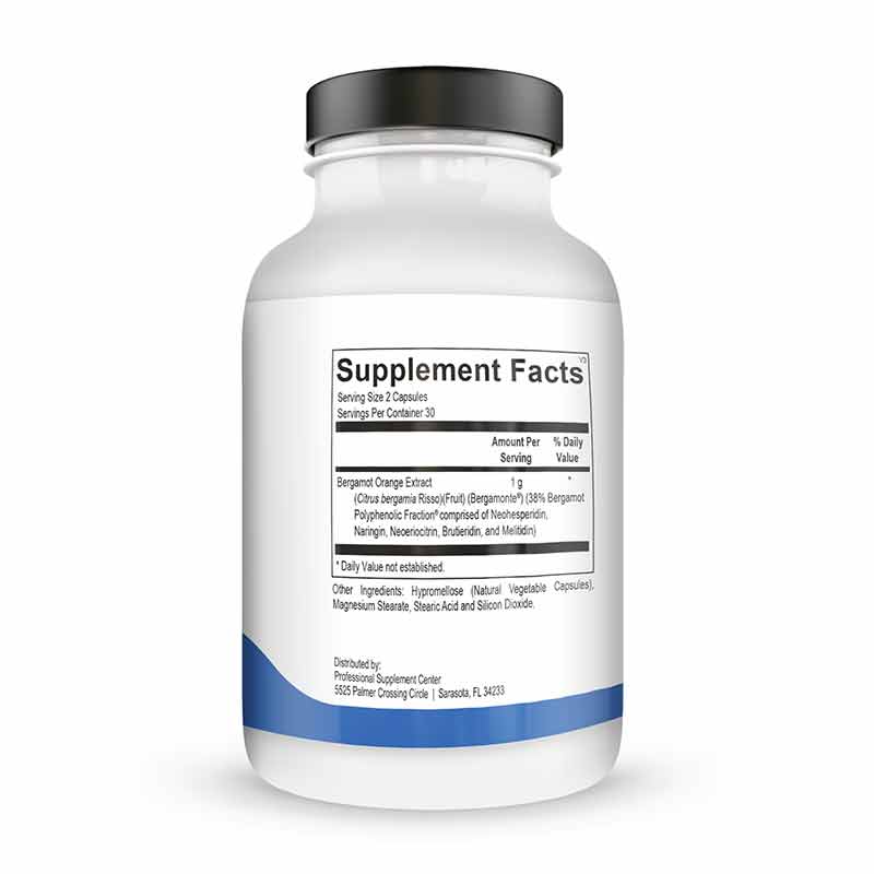 Bergamot BPF, 60 Capsules, by Professional Supplement Center, image #2