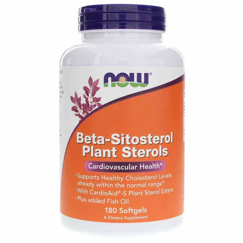 Beta-Sitosterol Plant Sterols, 180 Softgels, by NOW Foods