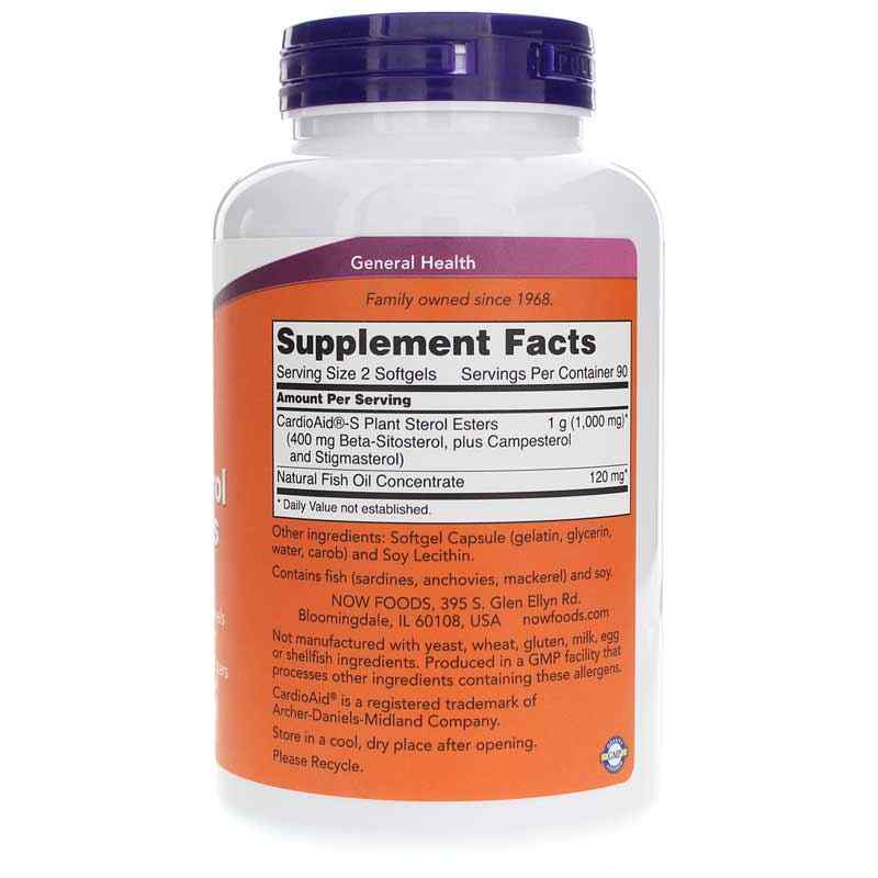 Beta-Sitosterol Plant Sterols, 180 Softgels, by NOW Foods, image #2