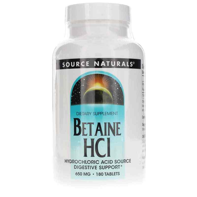 Betaine HCl 650 Mg, by Source Naturals
