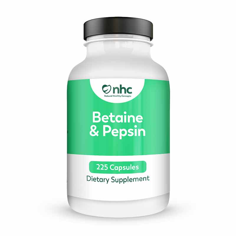 Betaine & Pepsin, 225 Capsules, by Natural Healthy Concepts